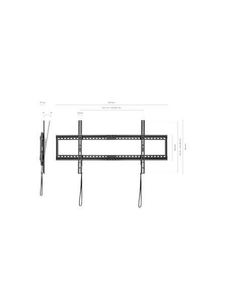 AISENS Soporte ECO Inclinable para Monitor/TV 75Kg de 37-90, Negro