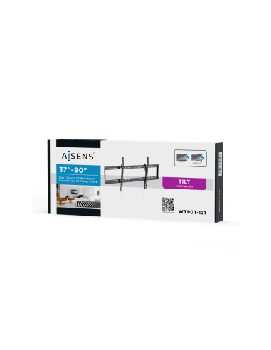 AISENS Soporte ECO Inclinable para Monitor/TV 75Kg de 37-90, Negro