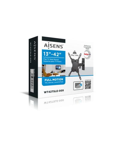 AISENS WT42TSLE-009 soporte para TV 106,7 cm (42") Negro