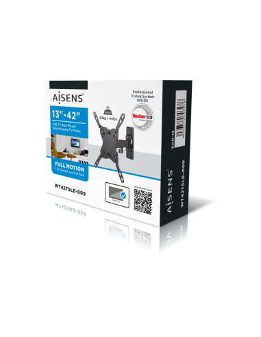 AISENS WT42TSLE-009 soporte para TV 106,7 cm (42") Negro