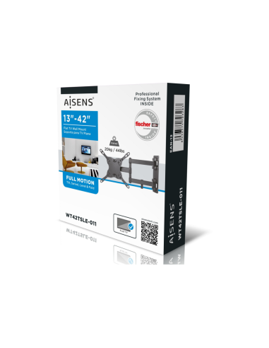 AISENS WT42TSLE-011 soporte para TV 106,7 cm (42") Negro