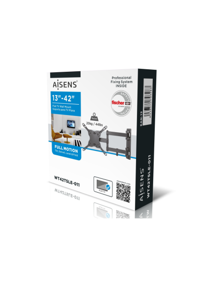 AISENS WT42TSLE-011 soporte para TV 106,7 cm (42") Negro