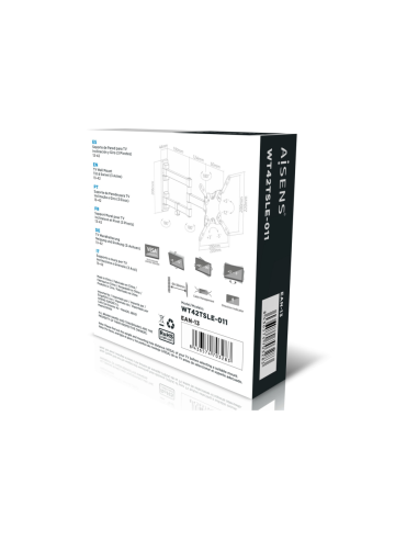 AISENS WT42TSLE-011 soporte para TV 106,7 cm (42") Negro