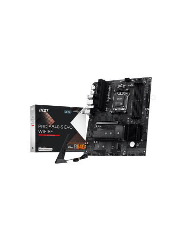 MSI Pro B840-S EVO WIFI6E AMD B840 Zócalo AM5 ATX