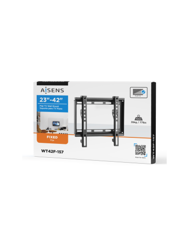 AISENS Soporte Eco Ultra Delgado Para Monitor/tv 35kg De 23-42, Negro