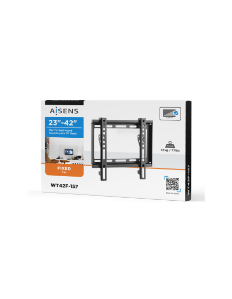 AISENS Soporte Eco Ultra Delgado Para Monitor/tv 35kg De 23-42, Negro