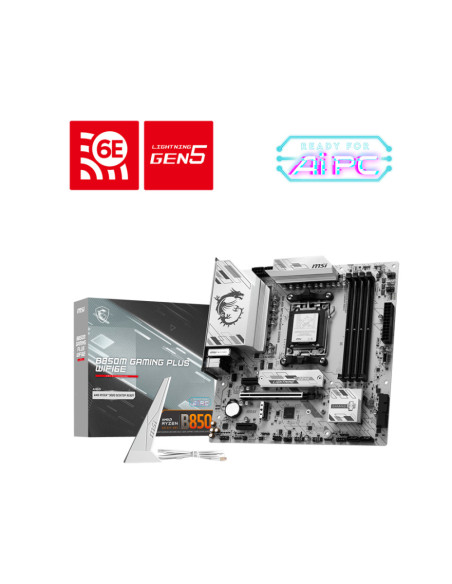 MSI B850M GAMING PLUS WIFI6E AMD B850 Zócalo AM5 micro ATX