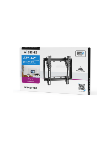 AISENS Soporte Eco Inclinable Para Monitor/TV 35kg De 23-42, Negro