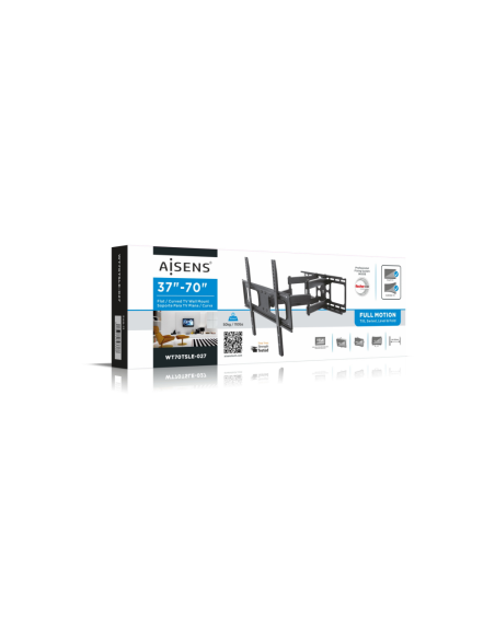 AISENS WT70TSLE-027 soporte para TV 177,8 cm (70") Negro