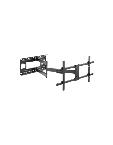 AISENS Soporte Pro Giratorio, Inclinable Y Nivelable Para Monitor/tv 50kg De 43-80, Negro