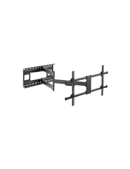 AISENS Soporte Pro Giratorio, Inclinable Y Nivelable Para Monitor/tv 50kg De 43-80, Negro