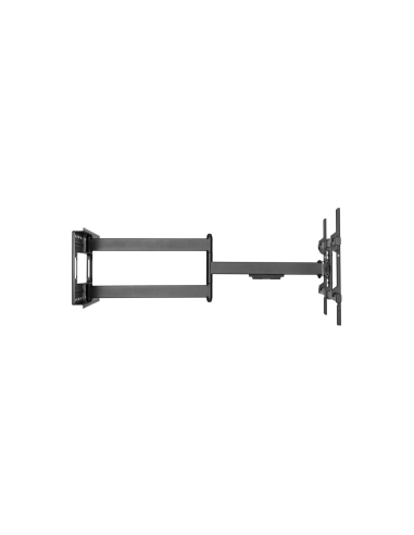 AISENS Soporte Pro Giratorio, Inclinable Y Nivelable Para Monitor/tv 50kg De 43-80, Negro