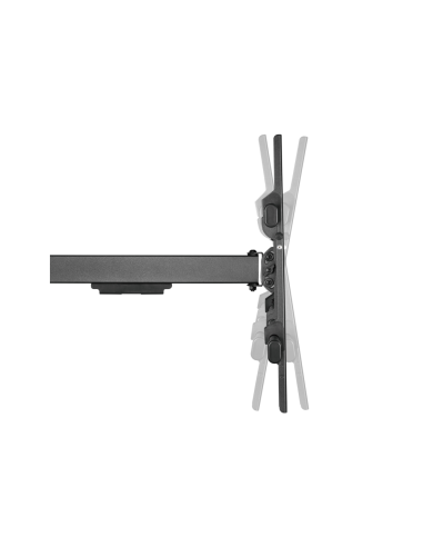 AISENS Soporte Pro Giratorio, Inclinable Y Nivelable Para Monitor/tv 50kg De 43-80, Negro