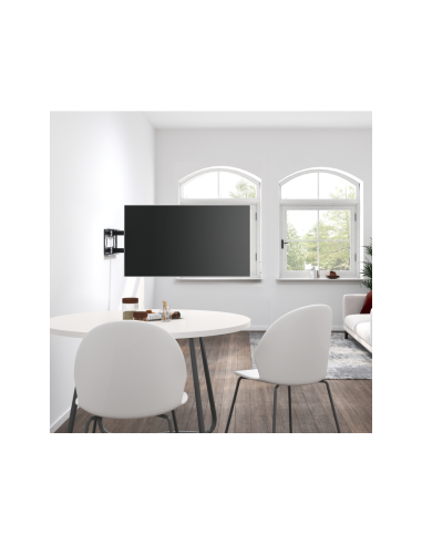 AISENS Soporte Pro Giratorio, Inclinable Y Nivelable Para Monitor/tv 50kg De 43-80, Negro