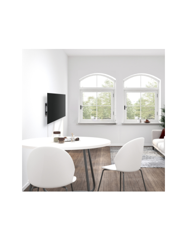 AISENS Soporte Pro Giratorio, Inclinable Y Nivelable Para Monitor/tv 50kg De 43-80, Negro