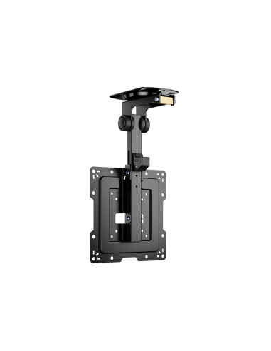 AISENS Soporte de Techo Giratorio, Plegable para Monitor/TV 20Kg de 19-43, Negro