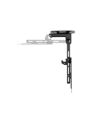 AISENS Soporte de Techo Giratorio, Plegable para Monitor/TV 20Kg de 19-43, Negro