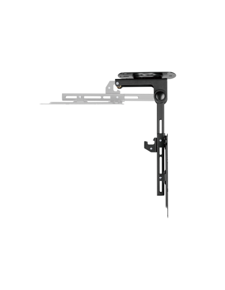AISENS Soporte de Techo Giratorio, Plegable para Monitor/TV 20Kg de 19-43, Negro