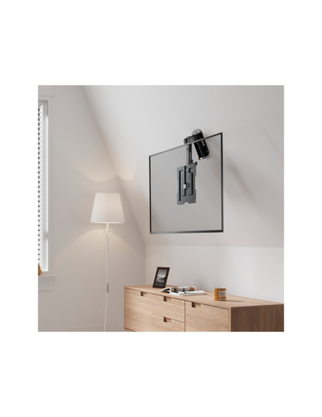 AISENS Soporte de Techo Giratorio, Plegable para Monitor/TV 20Kg de 19-43, Negro