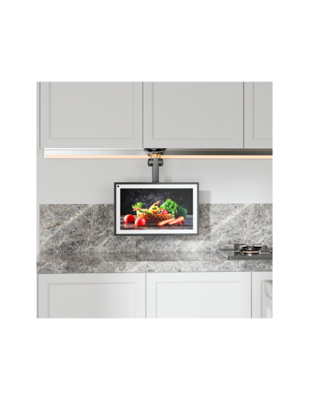 AISENS Soporte de Techo Giratorio, Plegable para Monitor/TV 20Kg de 19-43, Negro