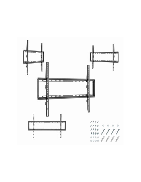 Gembird WM-70F-03 soporte para TV 177,8 cm (70") Negro
