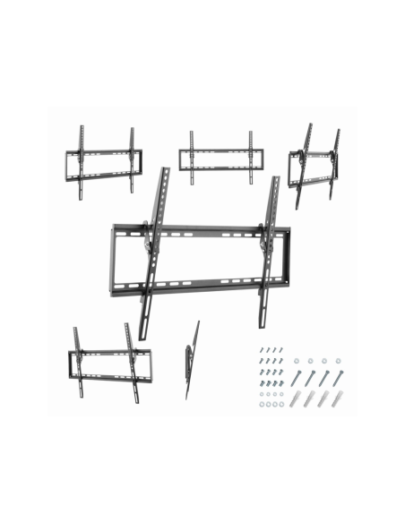 Gembird WM-70T-03 soporte para TV 177,8 cm (70") Negro