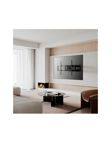 AISENS Soporte Pro Giratorio, Inclinable Y Nivelable Para Monitor/tv 120kg De 60-120, Negro