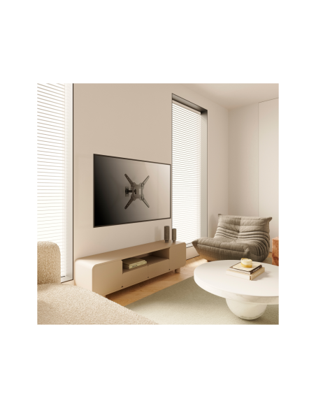 AISENS Soporte Eco Giratorio, Inclinable Para Monitor/TV 30kg (2 Pivotes) De 23-55, Negro