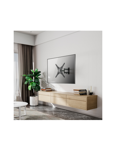 AISENS Soporte Eco Giratorio, Inclinable Para Monitor/TV 30kg (3 Pivotes) De 23-55, Negro