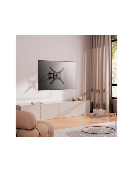 AISENS Soporte Eco Giratorio, Inclinable Para Monitor/TV 30kg (3 Pivotes) De 23-55, Negro