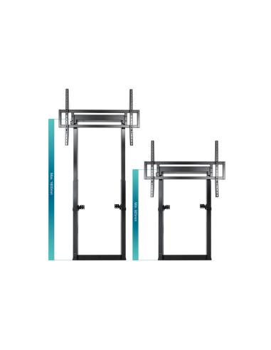 TooQ HIPERIÓN Soporte de Suelo/Pared Fijo para Pantallas 55"-100", Negro