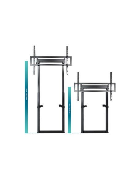 TooQ HIPERIÓN Soporte de Suelo/Pared Fijo para Pantallas 55"-100", Negro