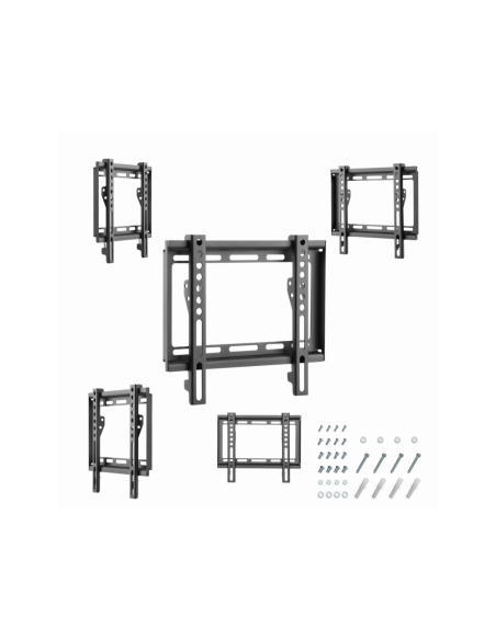 Gembird WM-42F-04 soporte para TV 106,7 cm (42") Negro