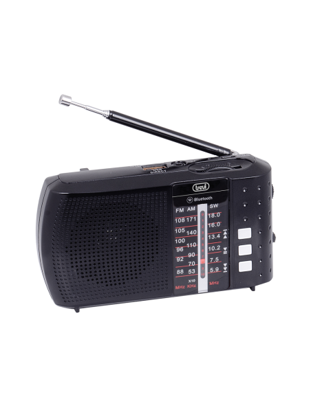 Trevi 0RA7F2000 radio Portátil Analógico y digital Negro