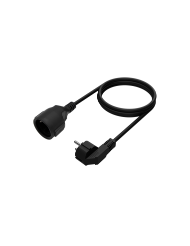 AISENS Cable Alargador de Alimentacion Schuko, CEE7/M-CEE7/H, Negro, 10M