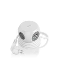 AISENS ASPS-2A2C04-W base múltiple 1,4 m 3 salidas AC Interior