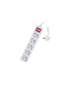 Ewent EW3955 base múltiple 1,5 m 5 salidas AC Interior Blanco 2