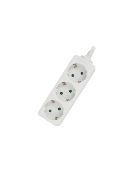 Ewent EW3958 base múltiple 1,5 m 3 salidas AC Interior Blanco
