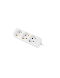 Lanberg PS0-03F-0150-W base múltiple 1,5 m 3 salidas AC Interior Blanco