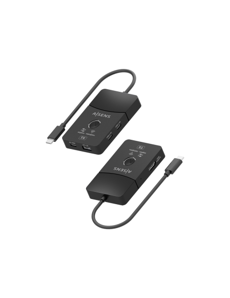 AISENS ASWL-H2KDC30M05-BK base para portátil y replicador de puertos Inalámbrico y alámbrico USB 3.2 Gen 1 (3.1 Gen 1) Type-C