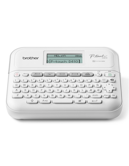 Brother PT-D410 impresora de etiquetas Transferencia térmica 180 x 180 DPI 20 mm/s Alámbrico TZe QWERTY