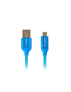 Lanberg CA-USBM-20CU-0018-BL cable USB USB 2.0 1,8 m Micro-USB A USB A Azul