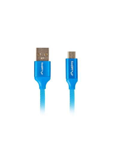 Lanberg CA-USBM-20CU-0018-BL cable USB USB 2.0 1,8 m Micro-USB A USB A Azul