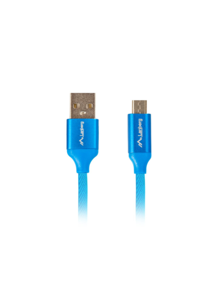 Lanberg CA-USBM-20CU-0018-BL cable USB USB 2.0 1,8 m Micro-USB A USB A Azul