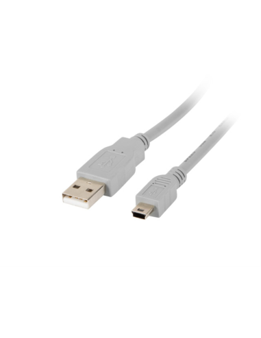 Lanberg CA-USBK-10CC-0018-S cable USB USB 2.0 1,8 m Mini-USB A USB A Gris
