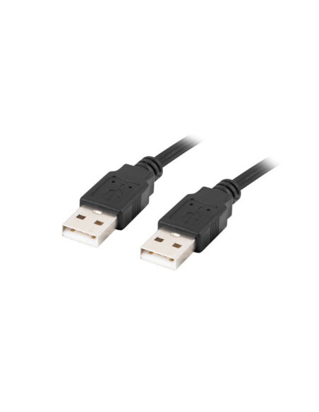 Lanberg CA-USBA-20CU-0005-BK cable USB USB 2.0 0,5 m Negro