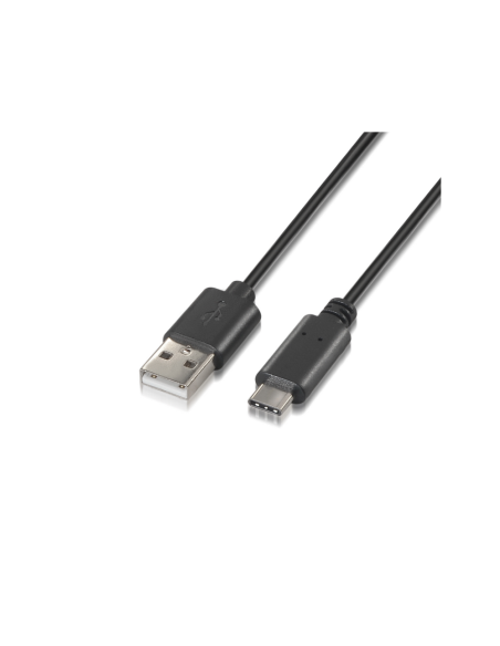 AISENS A107-0052 cable USB USB 2.0 2 m USB A USB C Negro