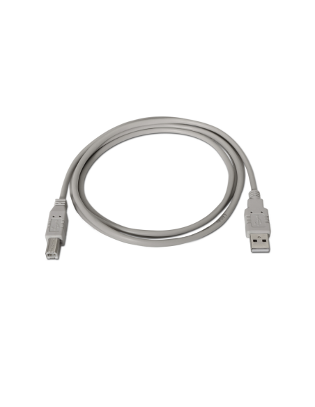 AISENS A101-0001 cable USB USB 2.0 1 m USB A USB B Beige
