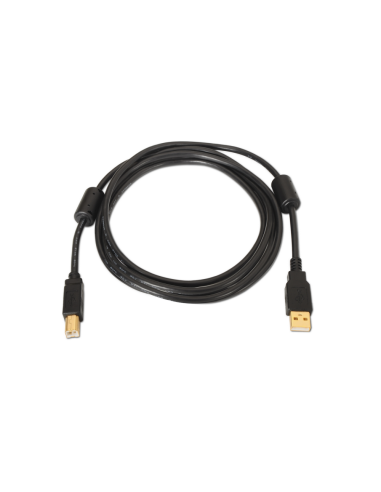 AISENS A101-0010 cable USB USB 2.0 3 m USB A USB B Negro