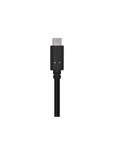 AISENS Cable USB 3.1 Gen 2 10 Gbps 3 A, Tipo C/M-A/M, Negro, 0.5m